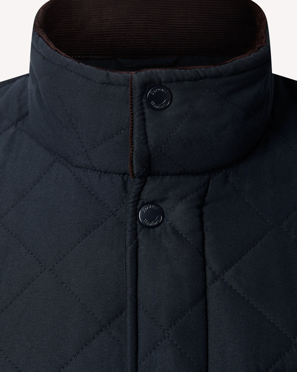 Bernard Weatherill BW Quilted Padded Jacket Navy Savile Row Gentlemens Outfitters