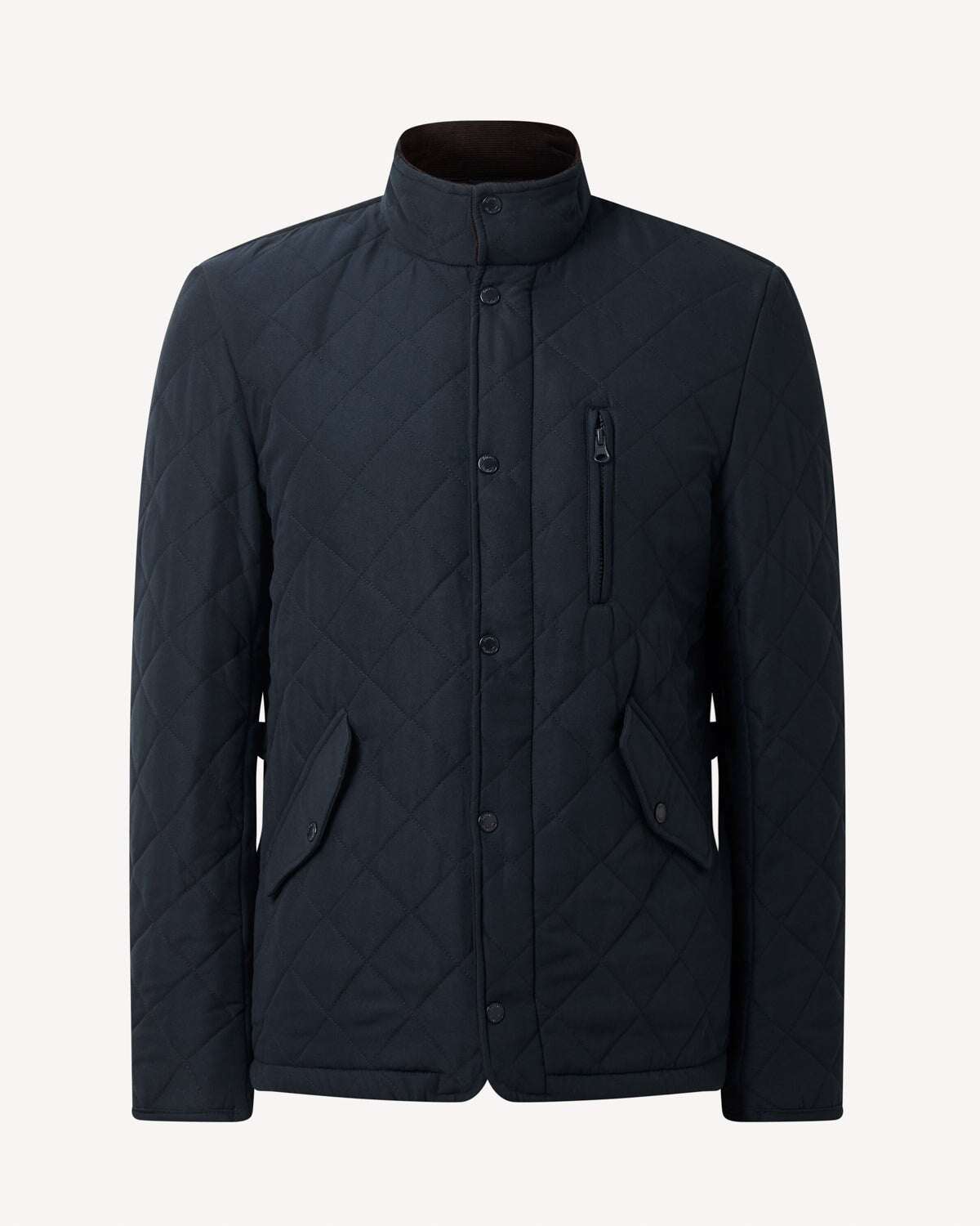 Bernard Weatherill BW Quilted Padded Jacket Navy Savile Row Gentlemens Outfitters