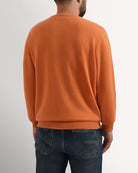 Bernard Weatherill Cashmere Mix Crew Neck BURNT ORANGE Savile Row Gentlemens Outfitters