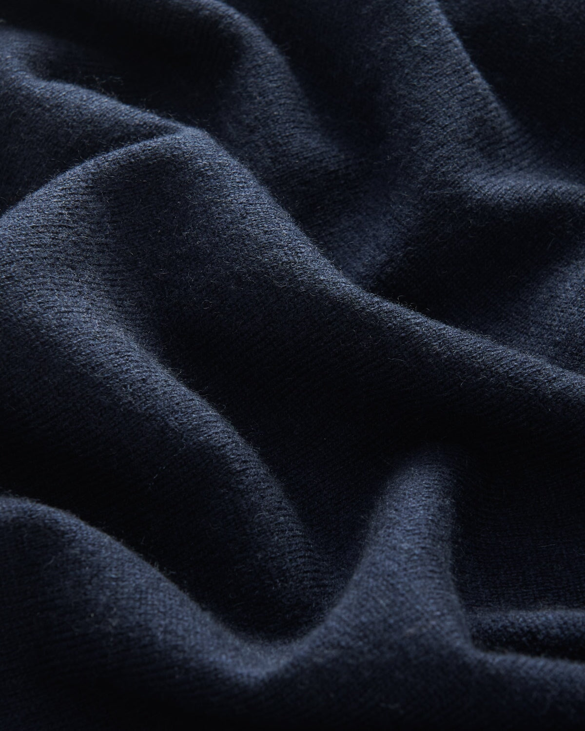 Bernard Weatherill Cashmere Mix Crew Neck Navy Savile Row Gentlemens Outfitters