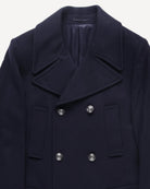 Bernard Weatherill DB Peacoat 3/4 Length Navy Savile Row Gentlemens Outfitters