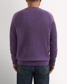 Bernard Weatherill Lambswool Plain Crew Neck Heather Savile Row Gentlemens Outfitters