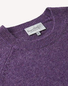 Bernard Weatherill Lambswool Plain Crew Neck Heather Savile Row Gentlemens Outfitters