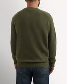 Bernard Weatherill Lambswool Plain Crew Neck THYME Savile Row Gentlemens Outfitters
