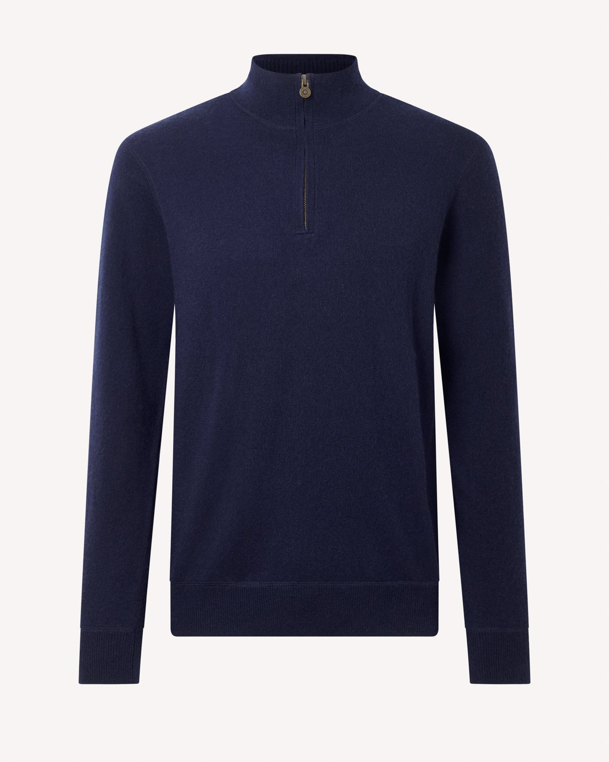 Bernard Weatherill Men's Classic 1/4 Zip Sweater Navy Savile Row Gentlemens Outfitters