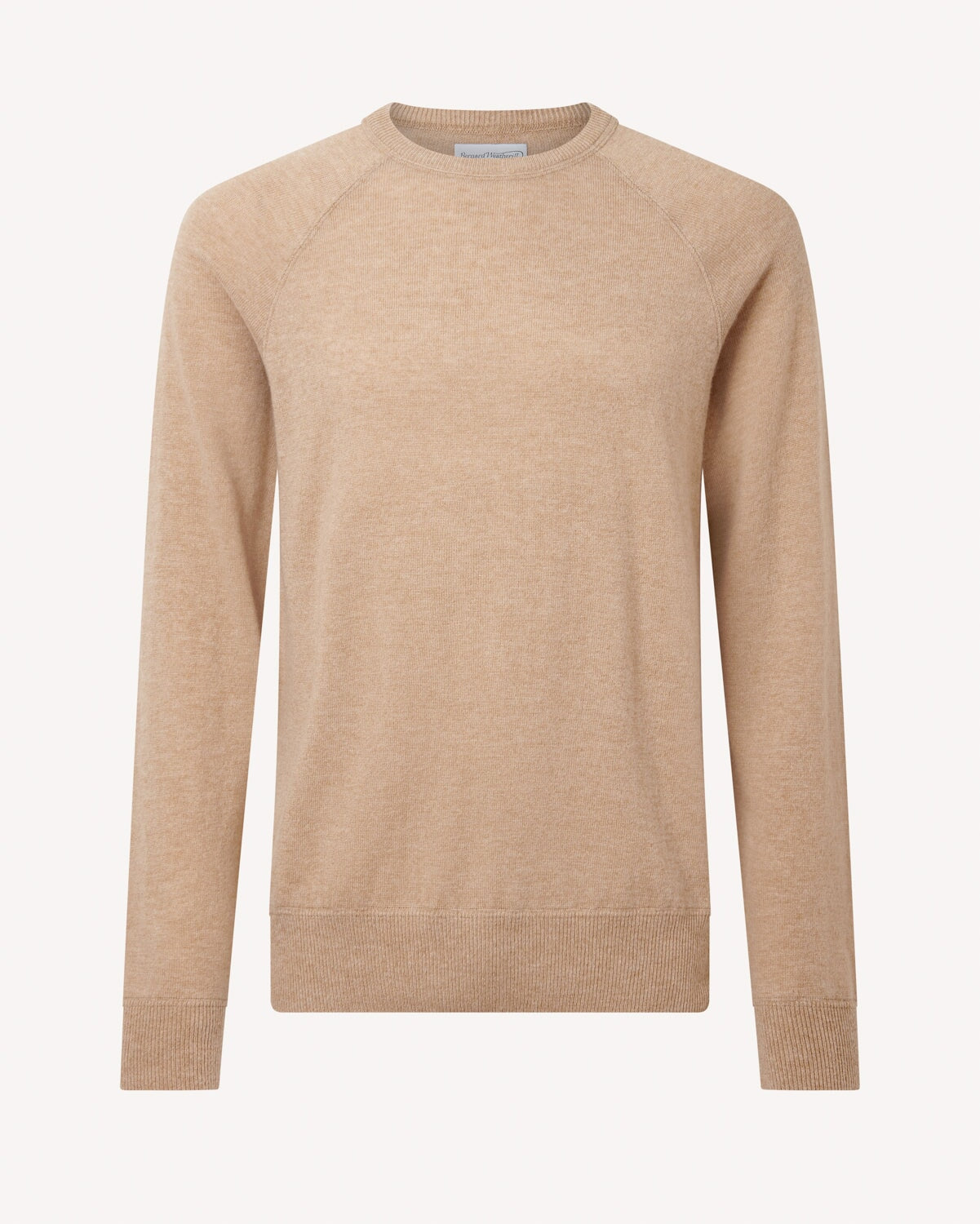 Bernard Weatherill Men's Classic Crew Neck in Camel Savile Row Gentlemens Outfitters