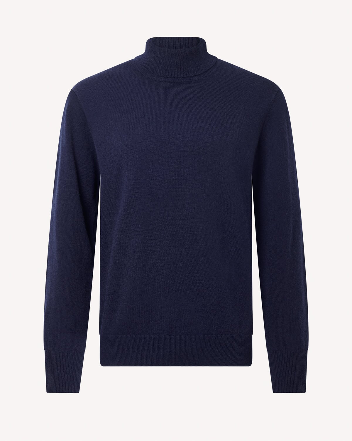 Bernard Weatherill Men's Classic Roll Neck Sweater In Navy Savile Row Gentlemens Outfitters