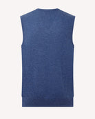 Bernard Weatherill Men's Classic V-Neck Vest Channel Isle Blue Savile Row Gentlemens Outfitters