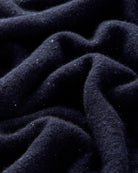 Bernard Weatherill Plain Roll Neck Melange Tweed NAVY FLEC Savile Row Gentlemens Outfitters