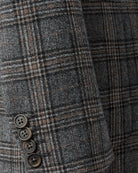Bernard Weatherill SB2 Win Check Tweed Jacket Grey Savile Row Gentlemens Outfitters
