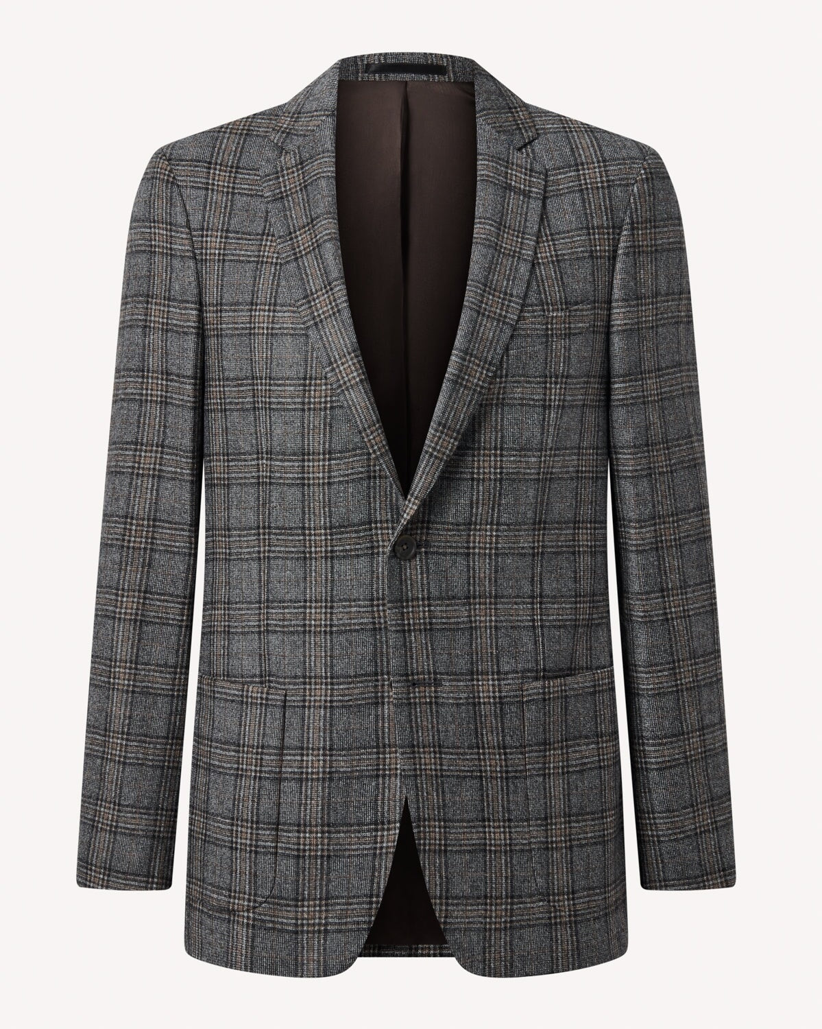 Bernard Weatherill SB2 Win Check Tweed Jacket Grey Savile Row Gentlemens Outfitters