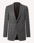 Bernard Weatherill SB2 Win Check Tweed Jacket Grey Savile Row Gentlemens Outfitters