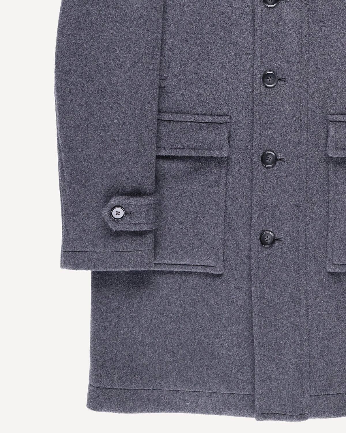 Bernard Weatherill Wool Cashmere Parker Grey Savile Row Gentlemens Outfitters